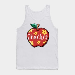 Teacher Apple Tank Top